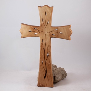 Mintás fakereszt, fali kereszt  - otthon & életmód - vallás - kereszt - Meska.hu