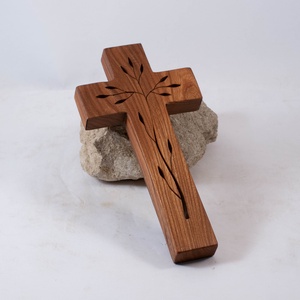 Mintás fakereszt, fali kereszt , Otthon & Életmód, Vallás, Kereszt, Famegmunkálás, MESKA