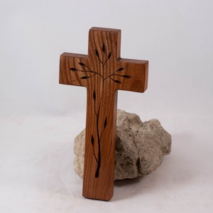 Mintás fakereszt, fali kereszt  - otthon & életmód - vallás - kereszt - Meska.hu