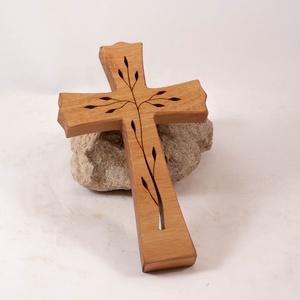 Mintás fakereszt, fali kereszt , Otthon & Életmód, Vallás, Kereszt, Famegmunkálás, MESKA
