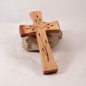 Mintás fakereszt, fali kereszt  - otthon & életmód - vallás - kereszt - Meska.hu