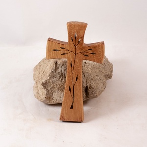 Mintás fakereszt, fali kereszt  - otthon & életmód - vallás - kereszt - Meska.hu