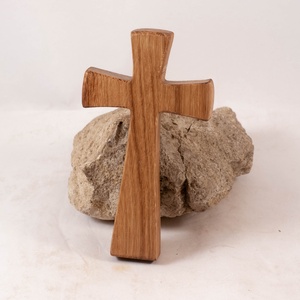 fakereszt, fali kereszt , Otthon & Életmód, Vallás, Kereszt, Famegmunkálás, Tölgyfából készült, falra akasztható kereszt.  Készen van, azonnal tudjuk küldeni.
Mérete: 15x8,5x2..., MESKA