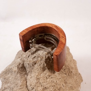 Ívelt fa franciacsat, hajcsat  - ruha & divat - hajdísz & hajcsat - hajdísz - Meska.hu