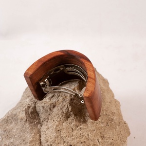 Ívelt fa franciacsat, hajcsat  - ruha & divat - hajdísz & hajcsat - hajdísz - Meska.hu