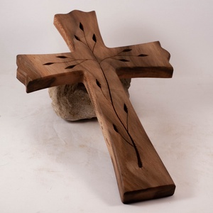 Mintás fakereszt, fali kereszt  - otthon & életmód - vallás - kereszt - Meska.hu