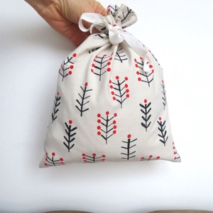 Mikulás zsák újrahasznosított anyagból - Meska.hu