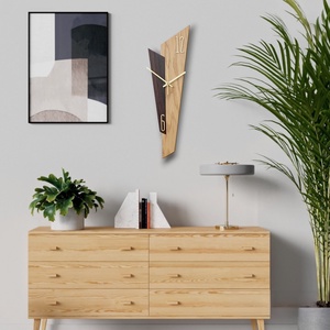 Falióra egyedi minimalista stílus, Tölgy és Eriba fa - otthon & életmód - dekoráció - fali és függő dekoráció - falióra & óra - Meska.hu