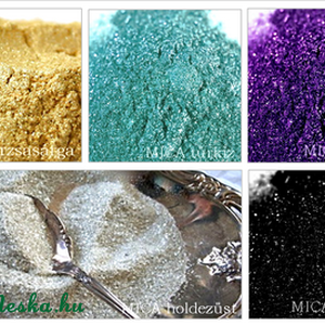 MICA POR (KRISTÁLYOS CSILLOGÁSÚ) BÁRSONYBARNA 5 gr - kellékek & szerszámok - kozmetikai alapanyag - mica por - Meska.hu