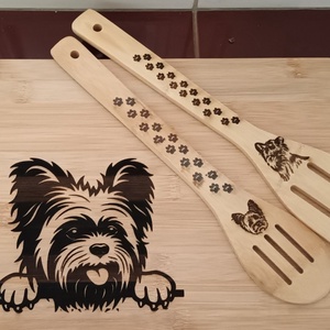 Konyhai szett, Yorkie kutyás - Meska.hu