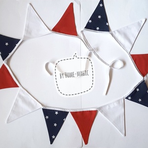 Zászlófüzér, bunting, girland - Amerika, USA - otthon & életmód - dekoráció - fali és függő dekoráció - girland, zászlófűzér - Meska.hu