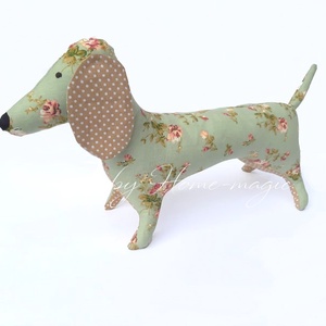 Tacskó - textil játék - játék & sport - plüssállat & játékfigura - kutya - Meska.hu