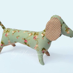 Tacskó - textil játék - játék & sport - plüssállat & játékfigura - kutya - Meska.hu