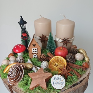 Karácsonyi asztaldísz, Karácsony, Karácsonyi lakásdekoráció, Karácsonyi lakásdíszek, , MESKA