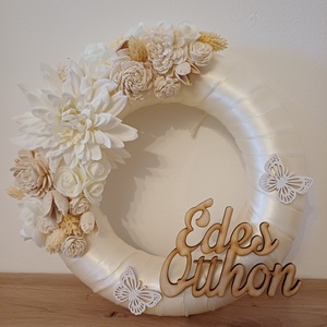 Tavaszi kopogtató - otthon & életmód - dekoráció - ajtó- és ablak dekoráció - ajtódísz & kopogtató - Meska.hu