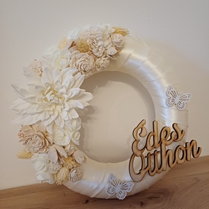 Tavaszi kopogtató - otthon & életmód - dekoráció - ajtó- és ablak dekoráció - ajtódísz & kopogtató - Meska.hu