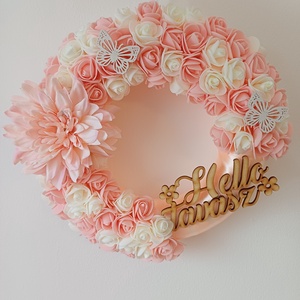 Hello tavasz ajtódísz, Otthon & Életmód, Dekoráció, Ajtó- és ablak dekoráció, Ajtódísz & Kopogtató, , MESKA