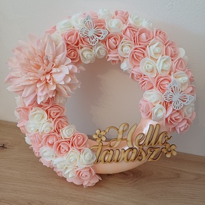 Hello tavasz ajtódísz - otthon & életmód - dekoráció - ajtó- és ablak dekoráció - ajtódísz & kopogtató - Meska.hu