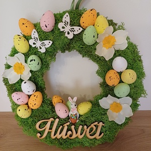 Húsvéti ajtódísz, Ünnepi díszek, dekorációk, Húsvéti díszek és dekorációk, Húsvéti ajtódísz, kopogtató, , MESKA
