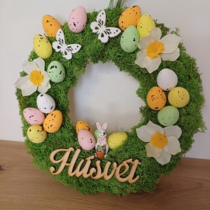 Húsvéti ajtódísz - ünnepi díszek, dekorációk - húsvéti díszek és dekorációk - húsvéti ajtódísz, kopogtató - Meska.hu