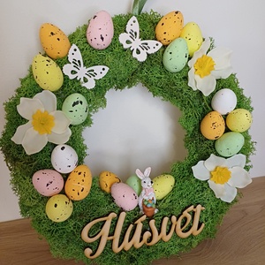Húsvéti ajtódísz - ünnepi díszek, dekorációk - húsvéti díszek és dekorációk - húsvéti ajtódísz, kopogtató - Meska.hu