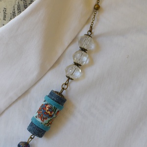  Századelő  farmerban - ékszer - nyaklánc - gyöngyös nyaklánc - Meska.hu