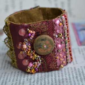 Hárem, Ékszer, Karkötő, Széles karkötő, Ékszerkészítés, Varrás, MESKA