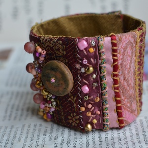 Hárem - ékszer - karkötő - széles karkötő - Meska.hu