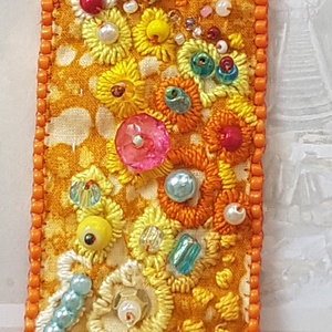 Campari szódával - ékszer - karkötő - széles karkötő - Meska.hu