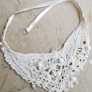 Csipkerózsika ébredése, Ékszer, Nyaklánc, Medál nélküli nyaklánc, Ékszerkészítés, Horgolás, MESKA