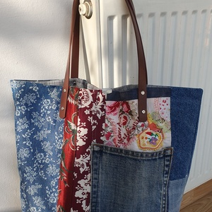 Legyen szép napod..., Táska & Tok, Bevásárlás & Shopper táska, Shopper, textiltáska, szatyor, Újrahasznosított alapanyagból készült termékek, Varrás, MESKA