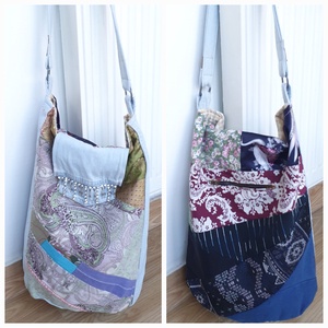 Ellentétek vonzásában, Táska & Tok, Bevásárlás & Shopper táska, Shopper, textiltáska, szatyor, Újrahasznosított alapanyagból készült termékek, Varrás, MESKA