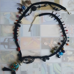 Szinesben, Ékszer, Nyaklánc, Bojtos nyaklánc, Ékszerkészítés, MESKA