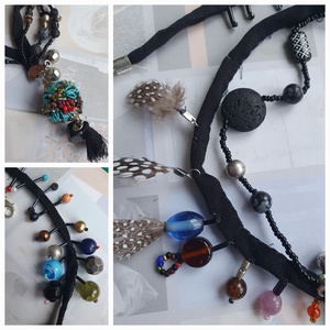 Szinesben - ékszer - nyaklánc - bojtos nyaklánc - Meska.hu