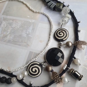 Spirálgalaxis - ékszer - nyaklánc - párhuzamos nyaklánc - Meska.hu