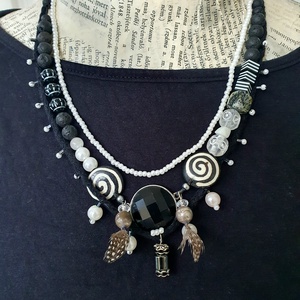 Spirálgalaxis - ékszer - nyaklánc - párhuzamos nyaklánc - Meska.hu