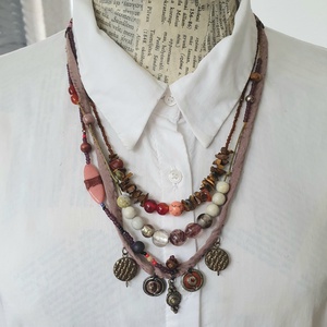 Etno - ékszer - nyaklánc - párhuzamos nyaklánc - Meska.hu