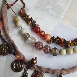 Etno - ékszer - nyaklánc - párhuzamos nyaklánc - Meska.hu