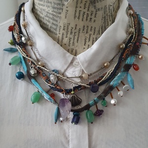 Az ezüst tó kincse - ékszer - nyaklánc - párhuzamos nyaklánc - Meska.hu