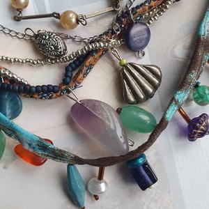 Az ezüst tó kincse - ékszer - nyaklánc - párhuzamos nyaklánc - Meska.hu