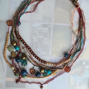 A természet képeslapja, Ékszer, Nyaklánc, Párhuzamos nyaklánc, Ékszerkészítés, MESKA