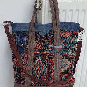 Azték hangulat - táska & tok - kézitáska & válltáska - vállon átvethető táska - Meska.hu