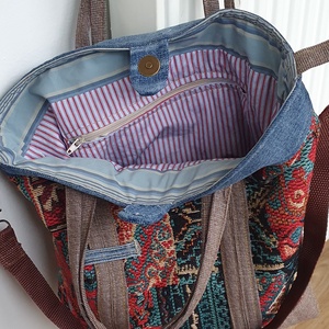 Azték hangulat - táska & tok - kézitáska & válltáska - vállon átvethető táska - Meska.hu