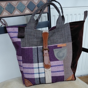 Kockás és nem skót, Táska & Tok, Bevásárlás & Shopper táska, Shopper, textiltáska, szatyor, Varrás, Újrahasznosított alapanyagból készült termékek, MESKA