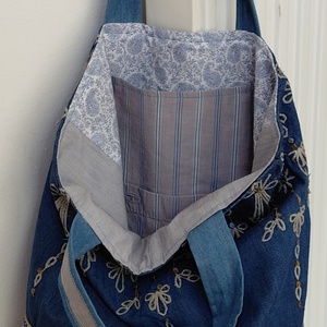Boho-Blues Shopper � - táska & tok - bevásárlás & shopper táska - shopper, textiltáska, szatyor - Meska.hu