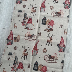 Manós karácsonyi asztali futó - otthon & életmód - konyhafelszerelés, tálalás - tálalás - terítő - Meska.hu