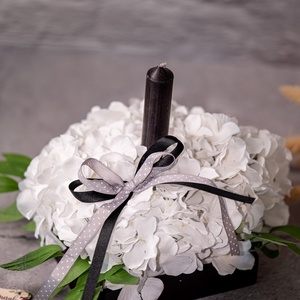 Sírdísz, kegyeleti dísz gyertyával III. - otthon & életmód - vallás - temetkezési tárgy - sírdísz, kegyeleti dísz - Meska.hu