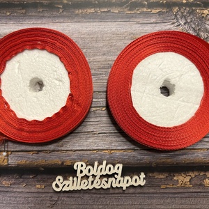 Boldog születésnapot és Boldog névnapot szalagok - kellékek & szerszámok - rövidáru - szalag, pánt - szatén szalag - Meska.hu