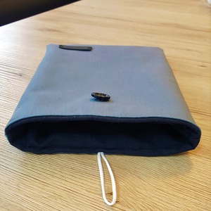 Szürke/égkék/fekete könyvtok, tablet, e-book tok - táska & tok - ebook & tablet tok - Meska.hu