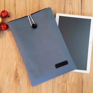 Szürke/égkék/fekete könyvtok, tablet, e-book tok - Meska.hu
